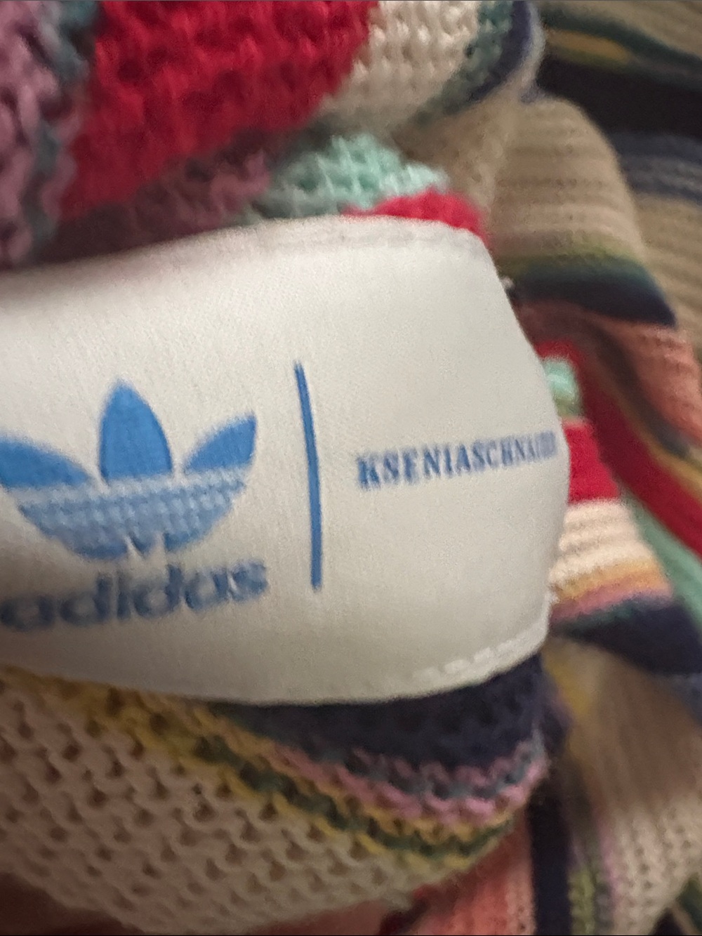 adidas x KSENIASCHNAIDER Lifestyle Stripe Halter Cotton Blend Minidress - Picture 7 of 9